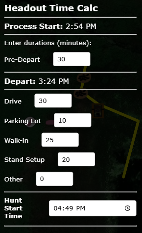 Seemoredeer.com headout time screenshot